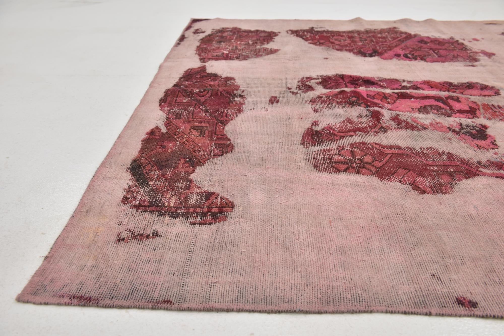 6' x 8' 5 Hand Knotted Ultra Vintage Persian Wool Rug