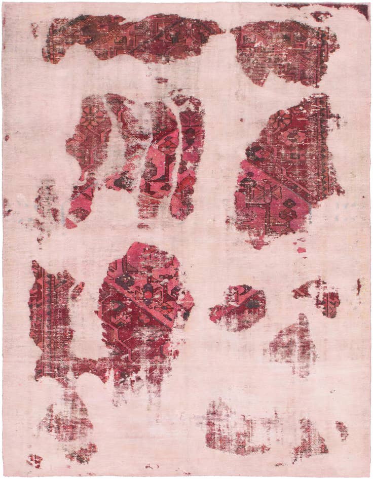 Detail image of 6' x 8' 5 Hand Knotted Ultra Vintage Persian Wool Rug