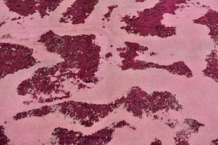 Detail image of 5' 10 x 9' 5 Hand Knotted Ultra Vintage Persian Wool Rug
