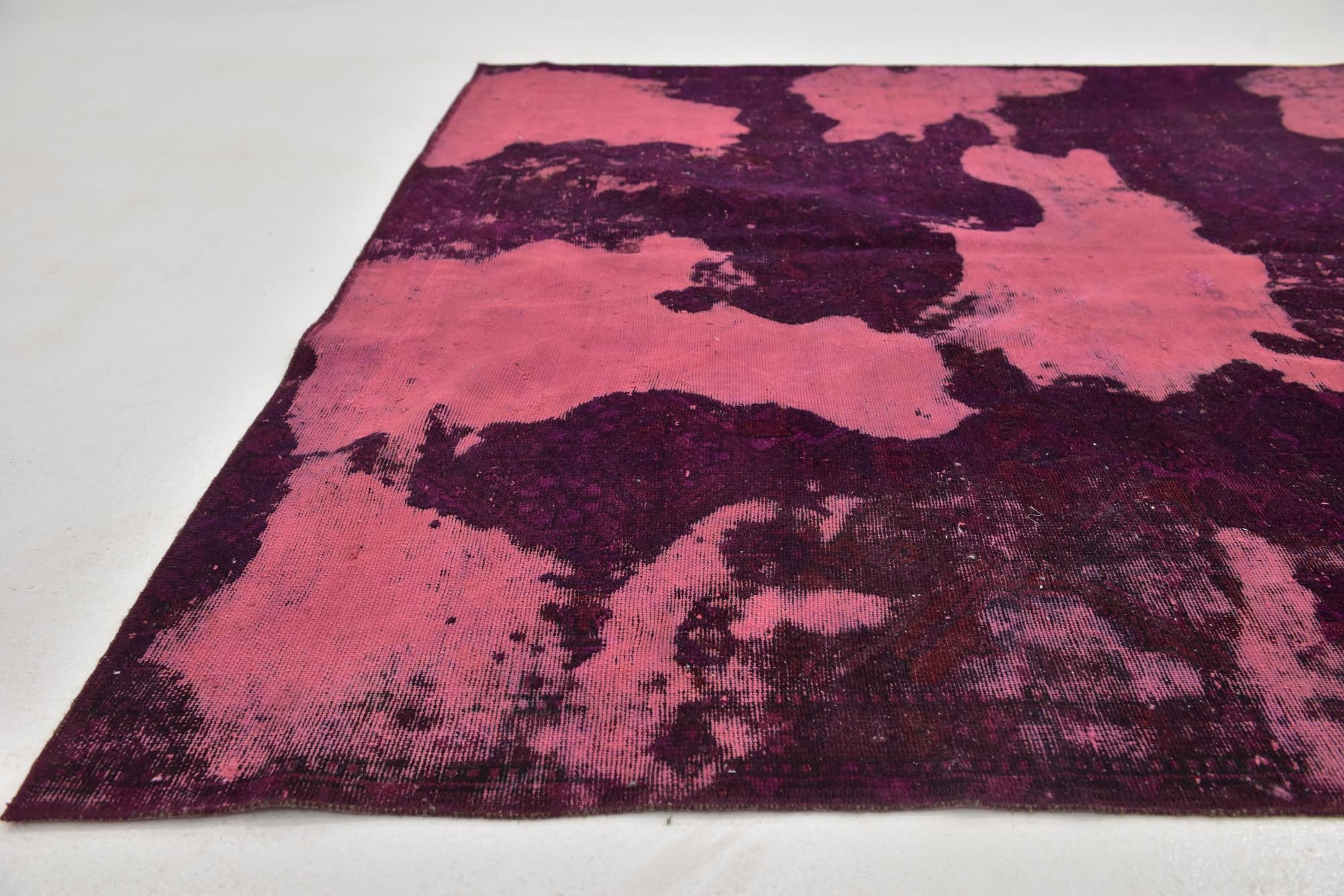 5' 10 x 8' 9 Hand Knotted Ultra Vintage Persian Wool Rug