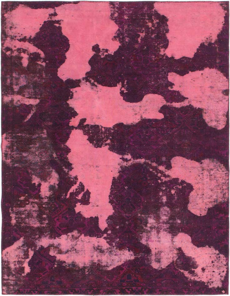 Detail image of 5' 10 x 8' 9 Hand Knotted Ultra Vintage Persian Wool Rug