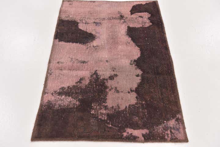 2' 4 x 3' 9 Hand Knotted Ultra Vintage Persian Wool Rug