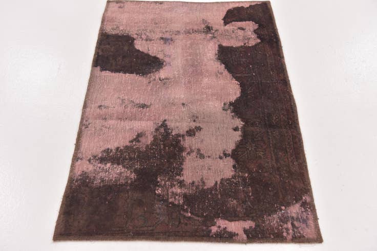 Detail image of 2' 4 x 3' 9 Hand Knotted Ultra Vintage Persian Wool Rug