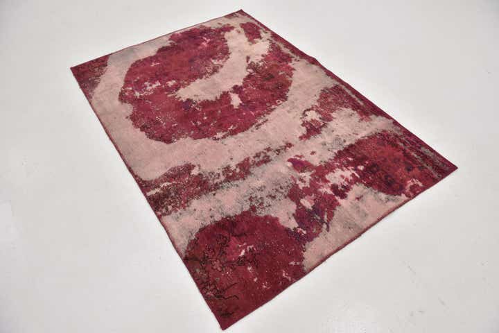 4' 3 x 6' Hand Knotted Ultra Vintage Persian Wool Rug