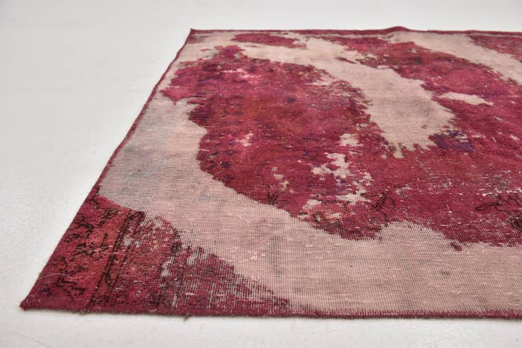 Detail image of 4' 3 x 6' Hand Knotted Ultra Vintage Persian Wool Rug