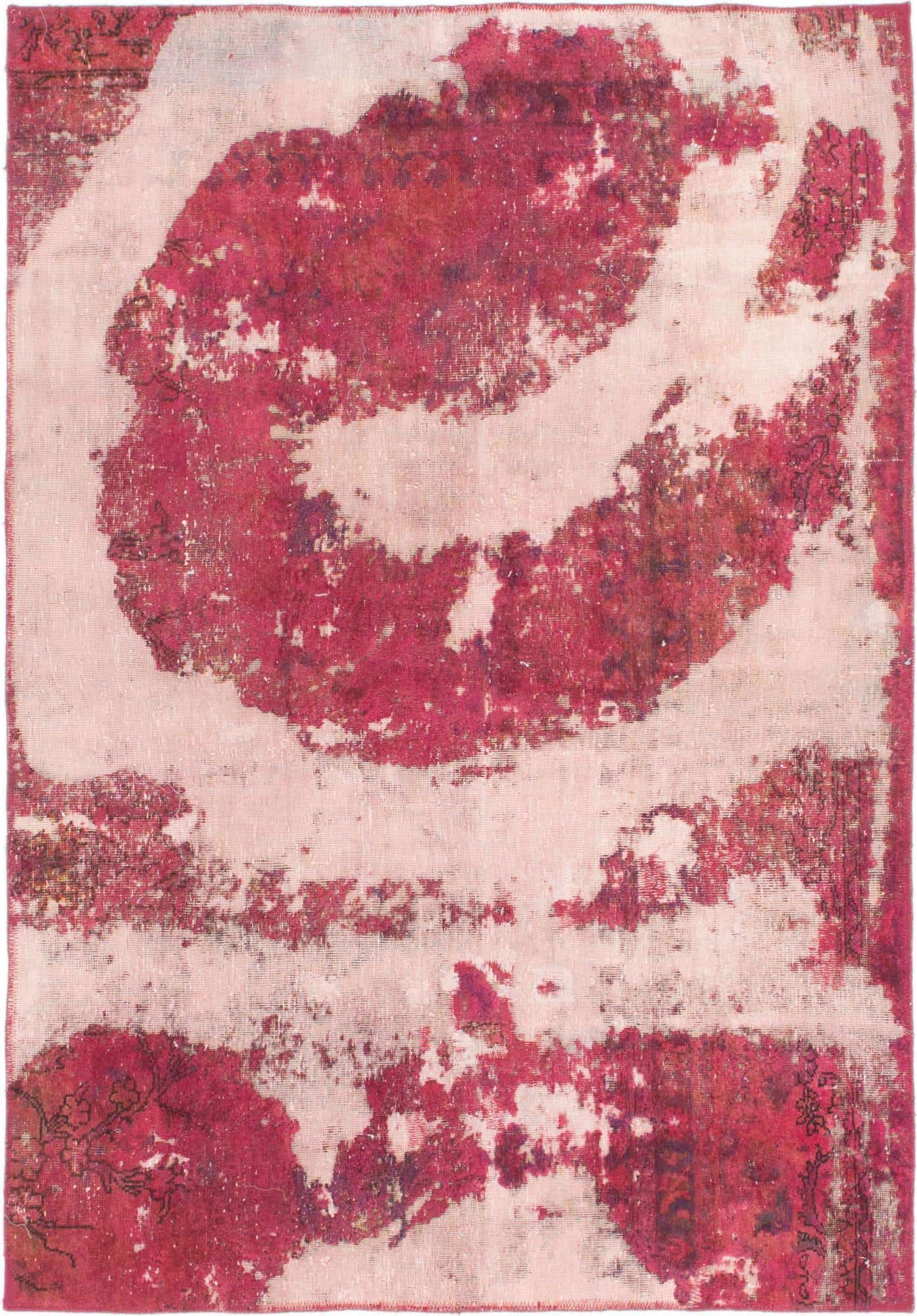 4' 3 x 6' Hand Knotted Ultra Vintage Persian Wool Rug