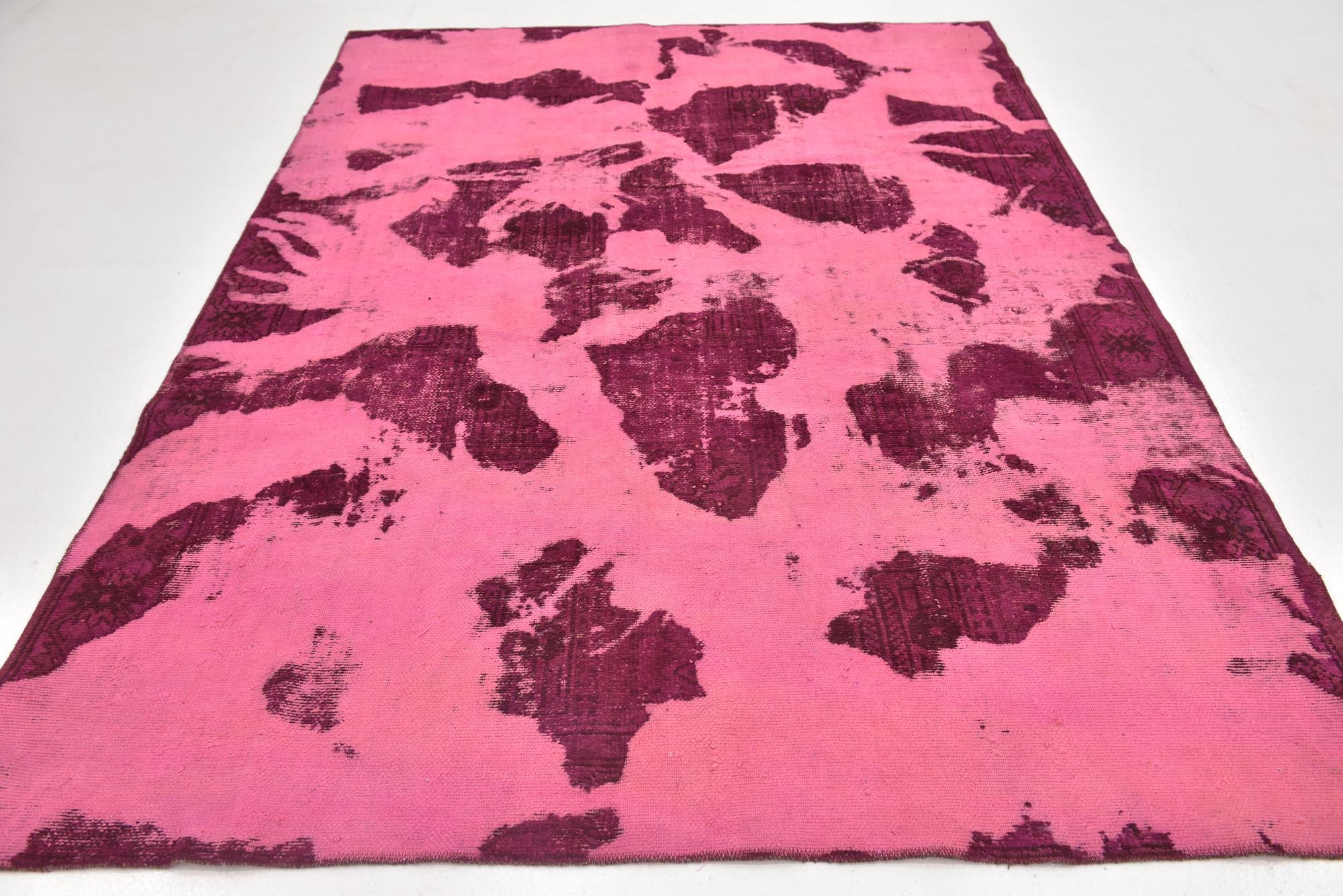 6' 5 x 9' 2 Hand Knotted Ultra Vintage Persian Wool Rug