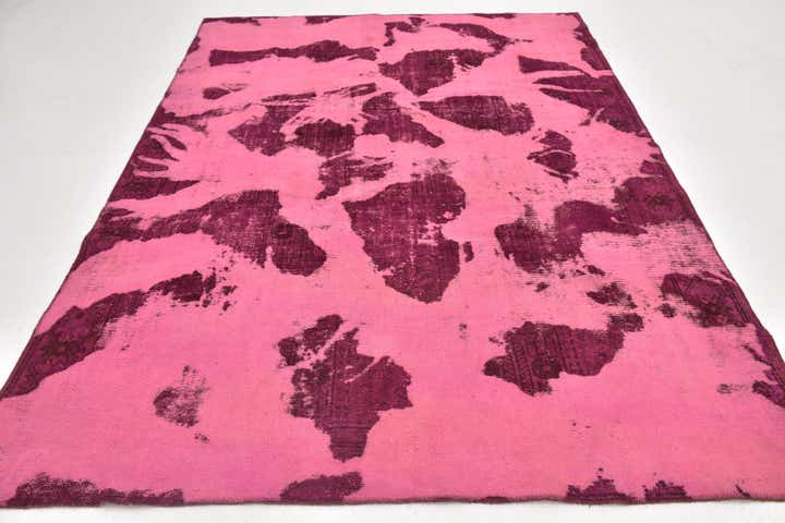 6' 5 x 9' 2 Hand Knotted Ultra Vintage Persian Wool Rug