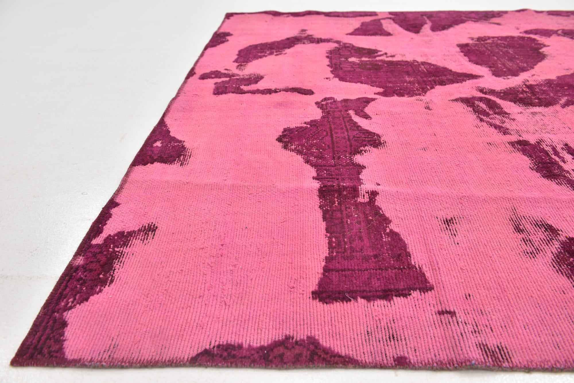6' 5 x 9' 2 Hand Knotted Ultra Vintage Persian Wool Rug
