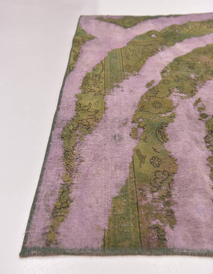 Detail image of 5' 2 x 9'  Hand Knotted Ultra Vintage Persian Wool Rug