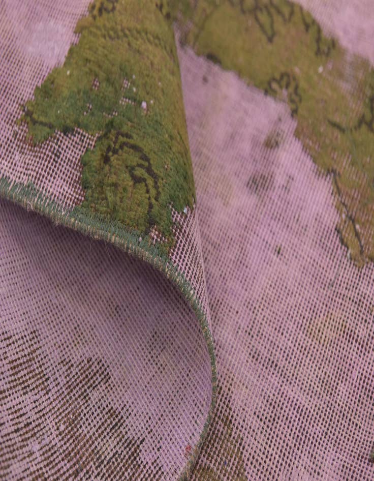 Detail image of 5' 2 x 9'  Hand Knotted Ultra Vintage Persian Wool Rug