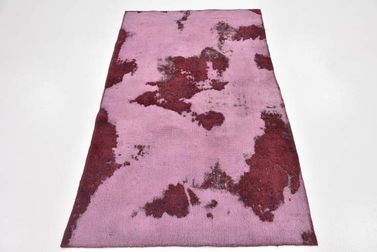 Detail image of 3' 3 x 5' 9 Hand Knotted Ultra Vintage Persian Wool Rug