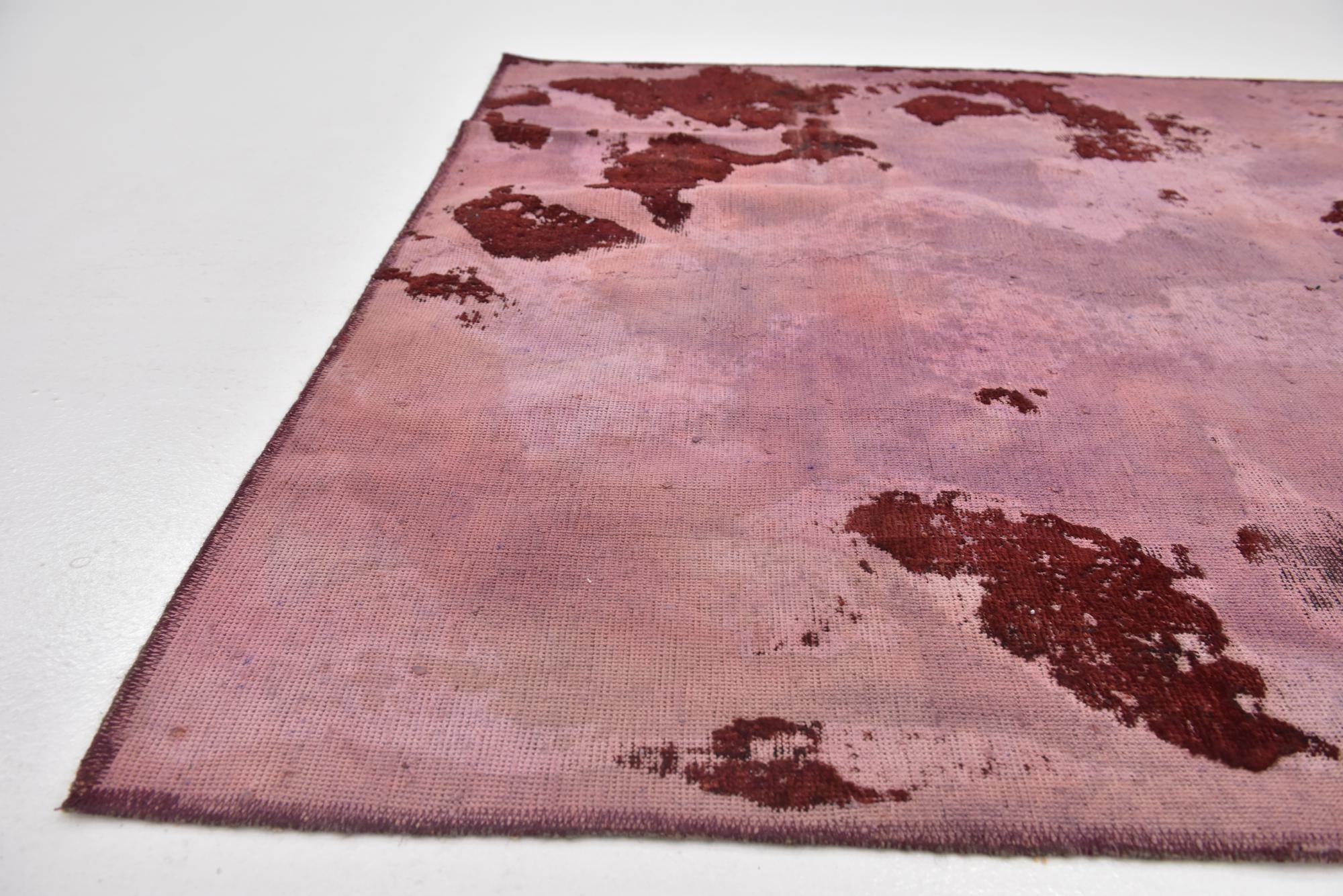 4' 7 x 5' 9 Hand Knotted Ultra Vintage Persian Wool Rug