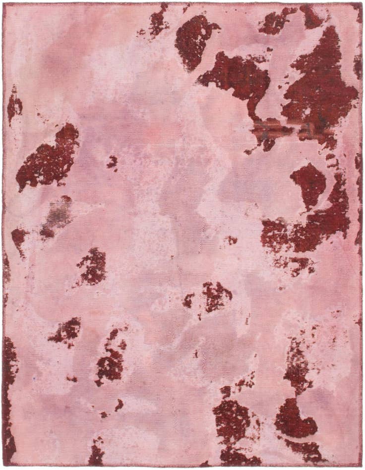 Detail image of 4' 7 x 5' 9 Hand Knotted Ultra Vintage Persian Wool Rug