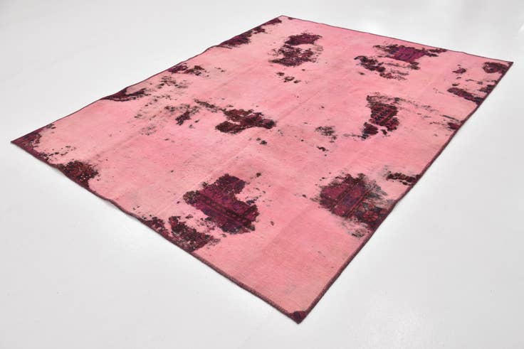 Detail image of 6' x 7' 10 Hand Knotted Ultra Vintage Persian Wool Rug