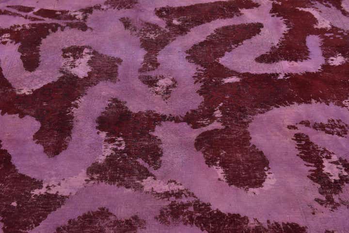 9' x 12' 7 Hand Knotted Ultra Vintage Persian Wool Rug