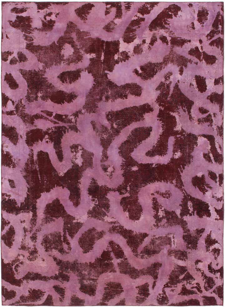 9' x 12' 7 Hand Knotted Ultra Vintage Persian Wool Rug