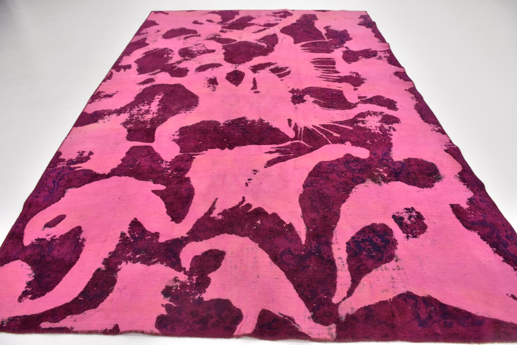 7' 8 x 11' 4 Hand Knotted Ultra Vintage Persian Wool Rug