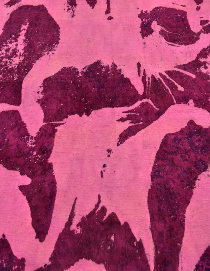 Detail image of 7' 8 x 11' 4  Hand Knotted Ultra Vintage Persian Wool Rug