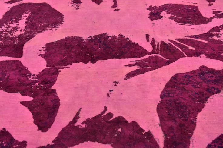 Detail image of 7' 8 x 11' 4 Hand Knotted Ultra Vintage Persian Wool Rug