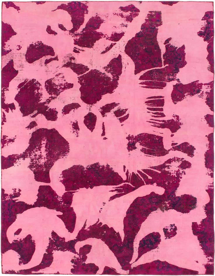 Detail image of 7' 8 x 11' 4 Hand Knotted Ultra Vintage Persian Wool Rug