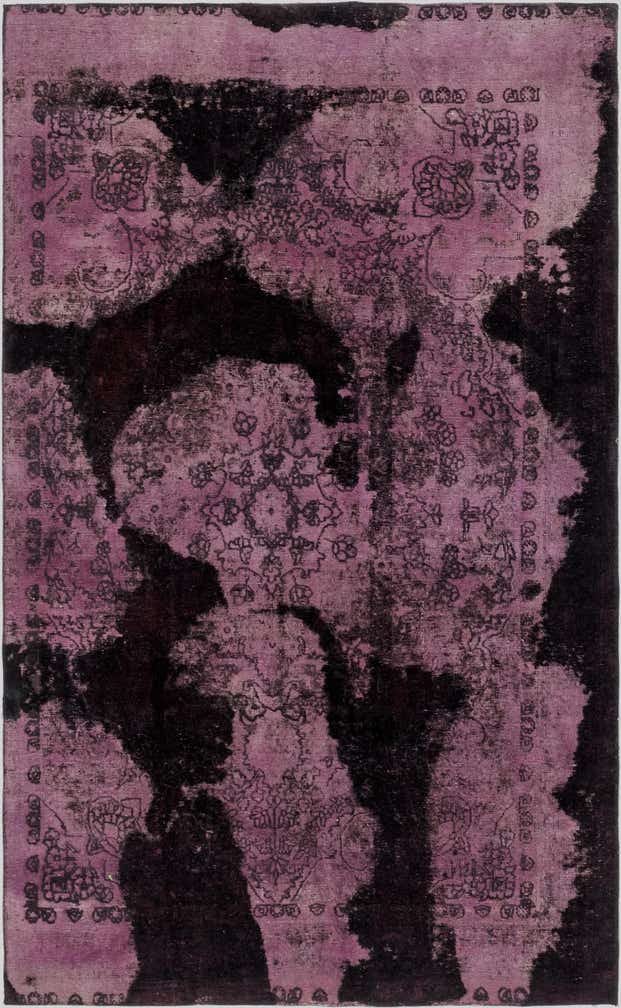 6' x 9' 10 Hand Knotted Ultra Vintage Persian Wool Rug