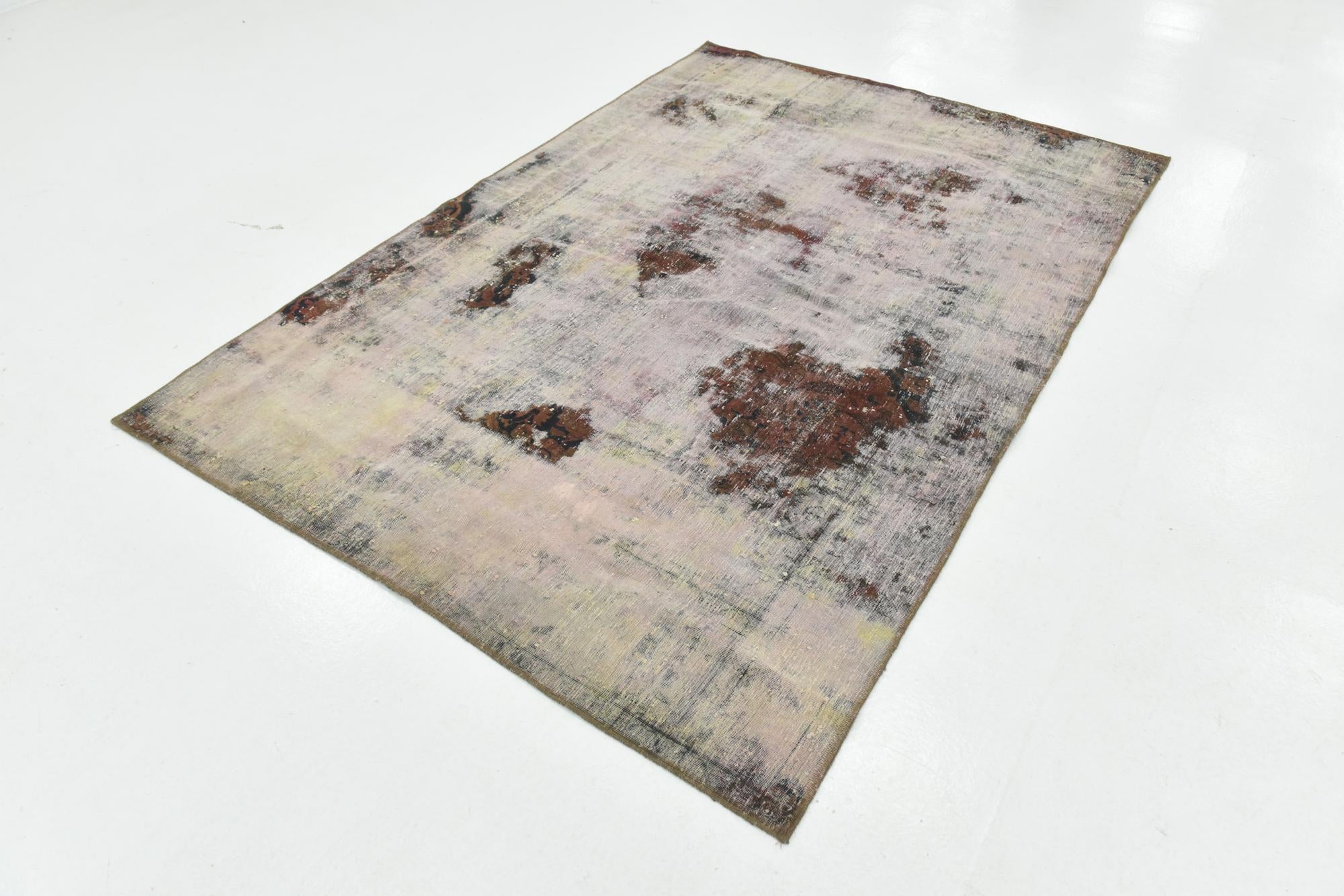 5' 7 x 8' 2 Hand Knotted Ultra Vintage Persian Wool Rug