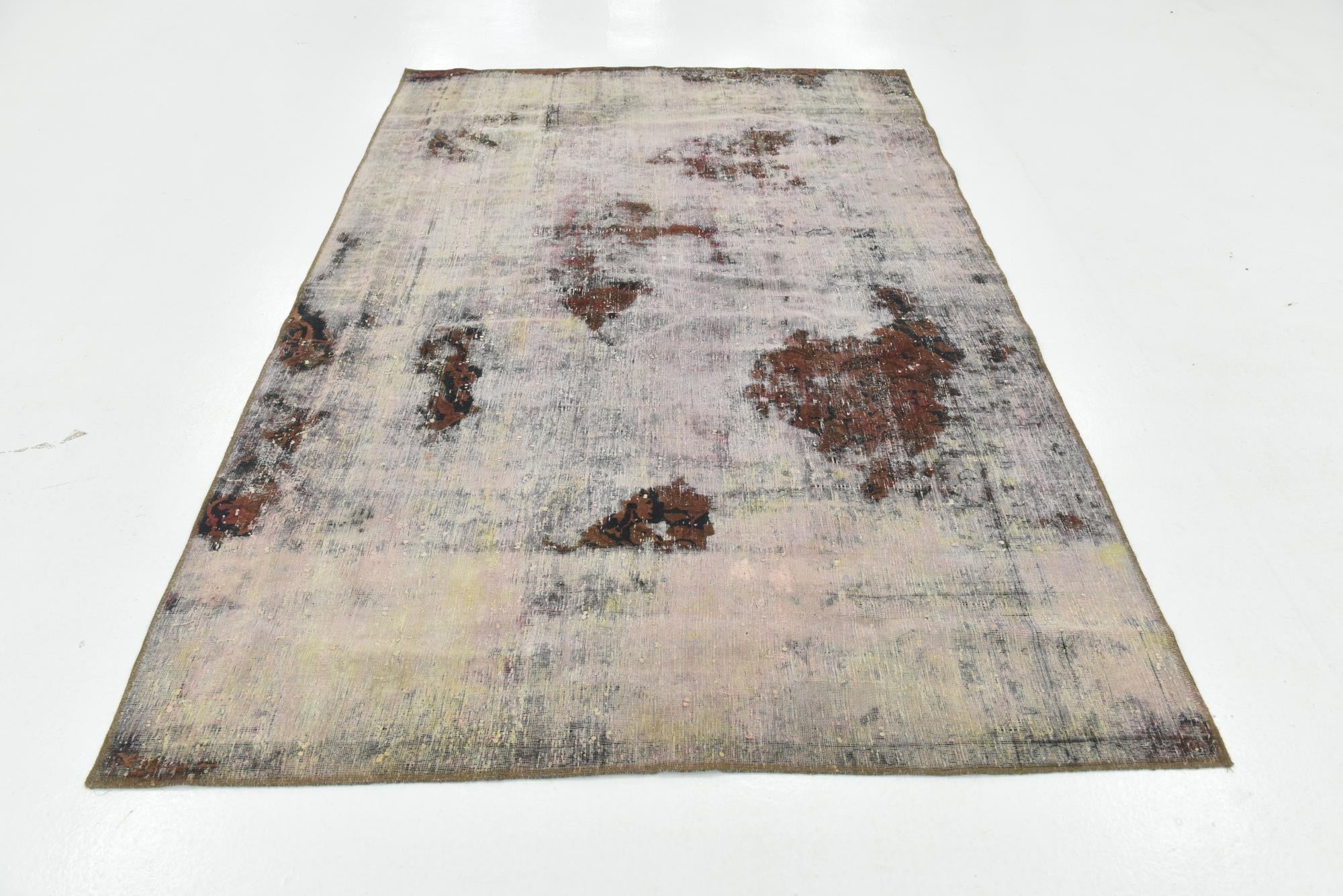 5' 7 x 8' 2 Hand Knotted Ultra Vintage Persian Wool Rug
