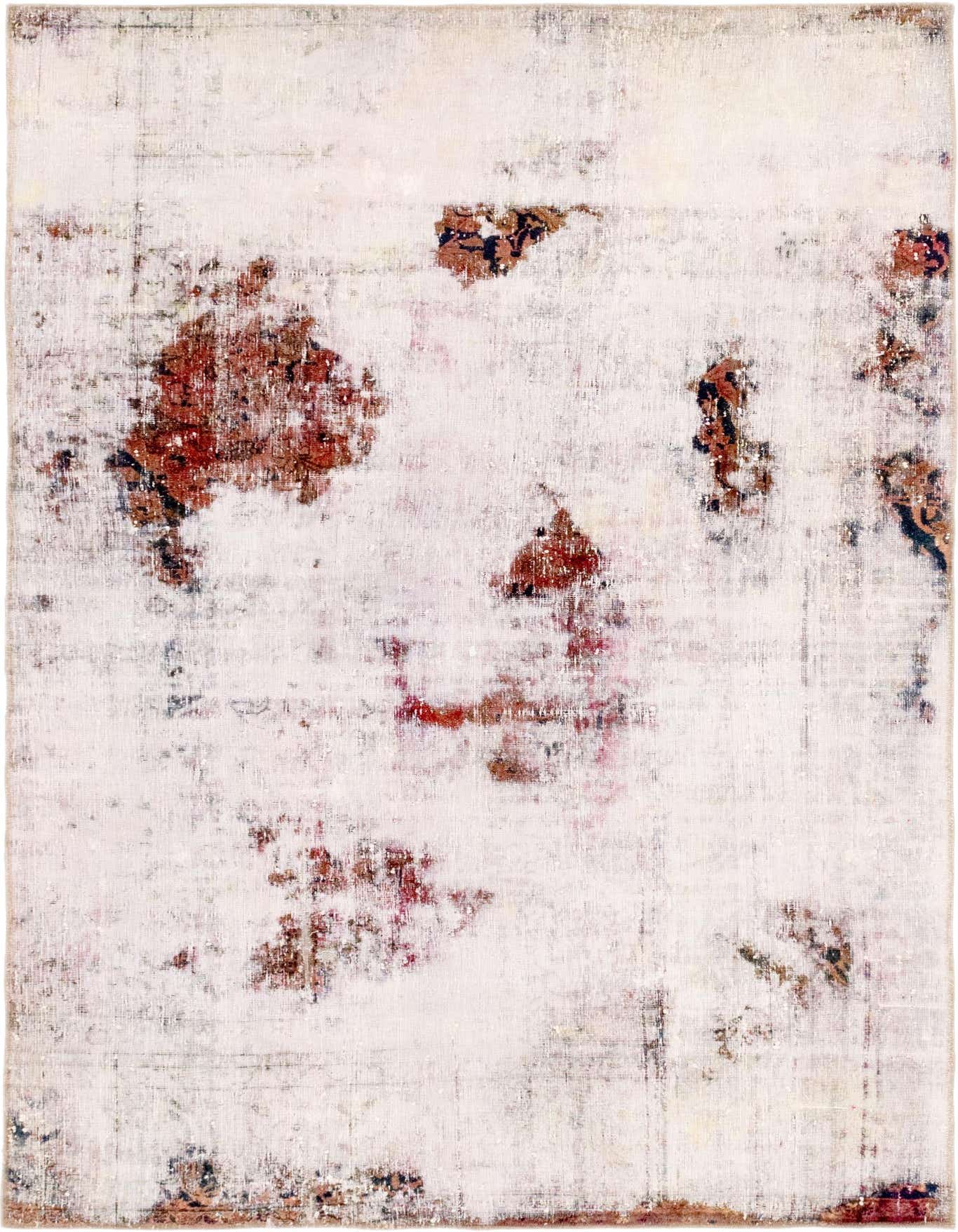 Primary image 5' 7 x 8' 2  Hand Knotted Ultra Vintage Persian Wool Rug