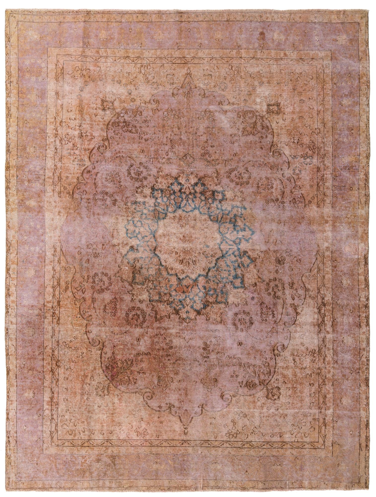 9' 4 x 12' 5 Hand Knotted Ultra Vintage Persian Wool Rug