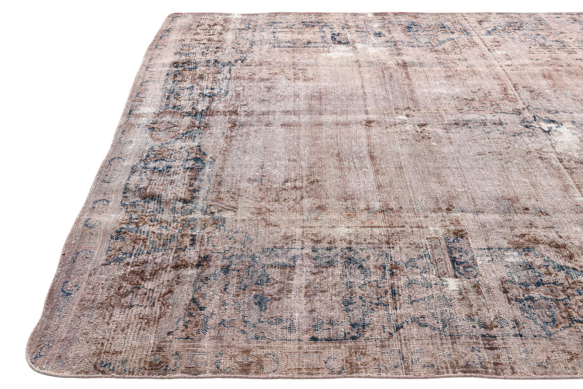 8' 2 x 11' 7 Hand Knotted Ultra Vintage Persian Wool Rug