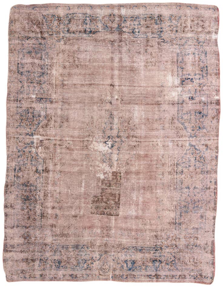 Detail image of 8' 2 x 11' 7 Hand Knotted Ultra Vintage Persian Wool Rug