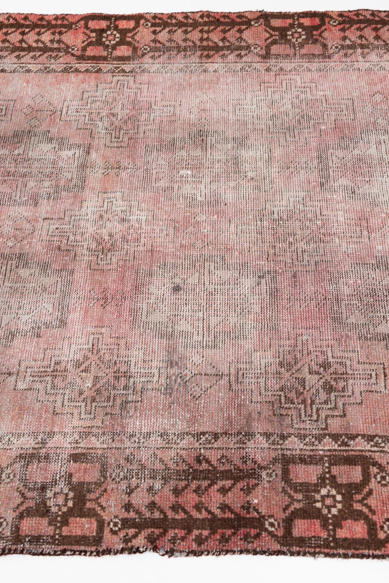3' 8 x 6' 3 Hand Knotted Ultra Vintage Persian Wool Rug