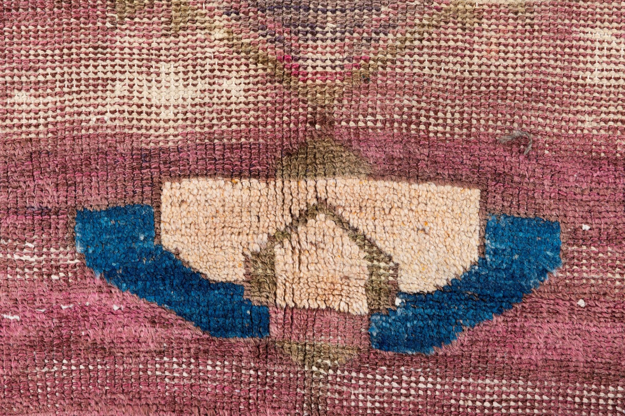 4' 10 x 6' 7 Hand Knotted Ultra Vintage Persian Wool Rug
