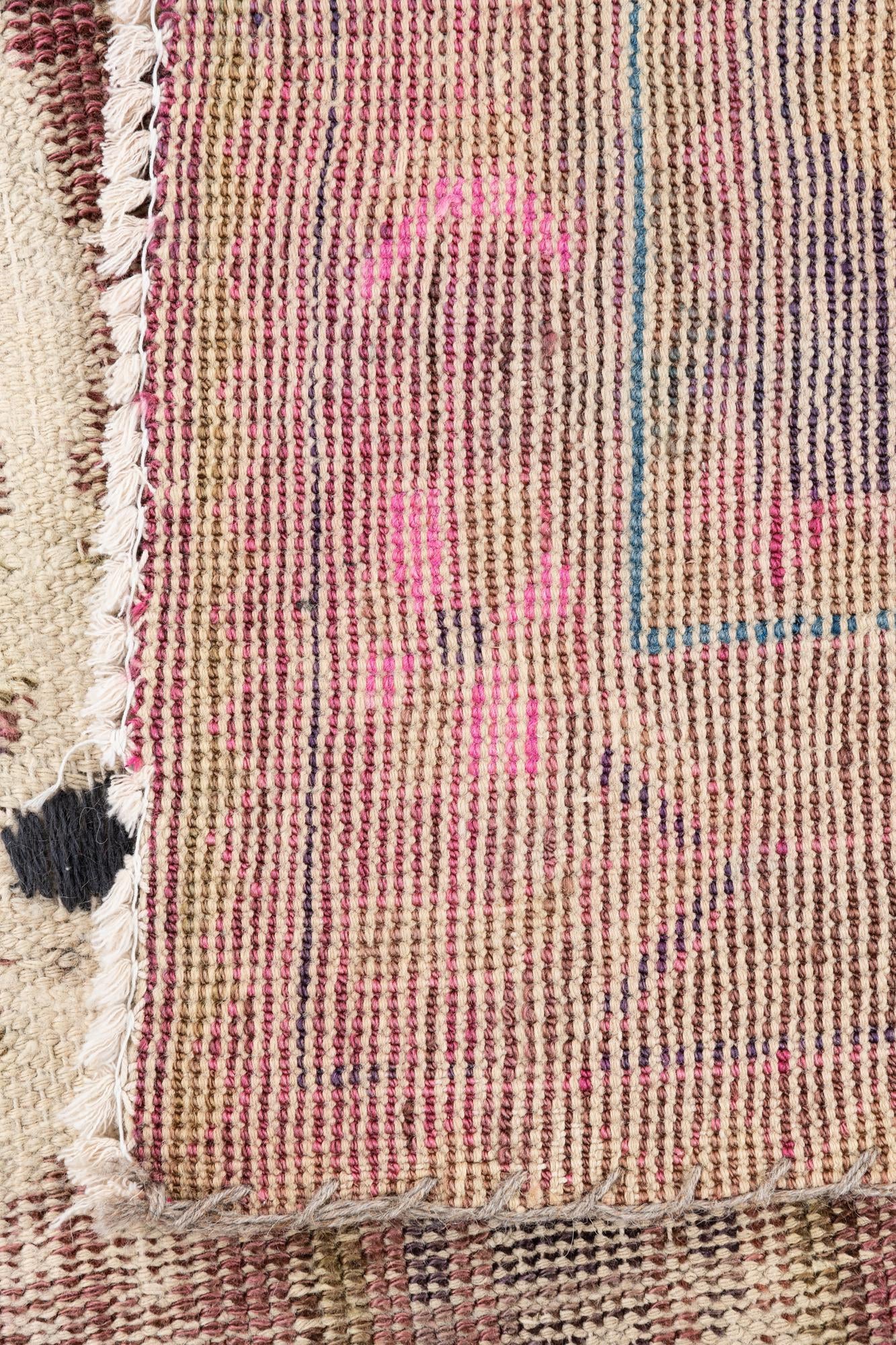 4' 10 x 6' 7 Hand Knotted Ultra Vintage Persian Wool Rug