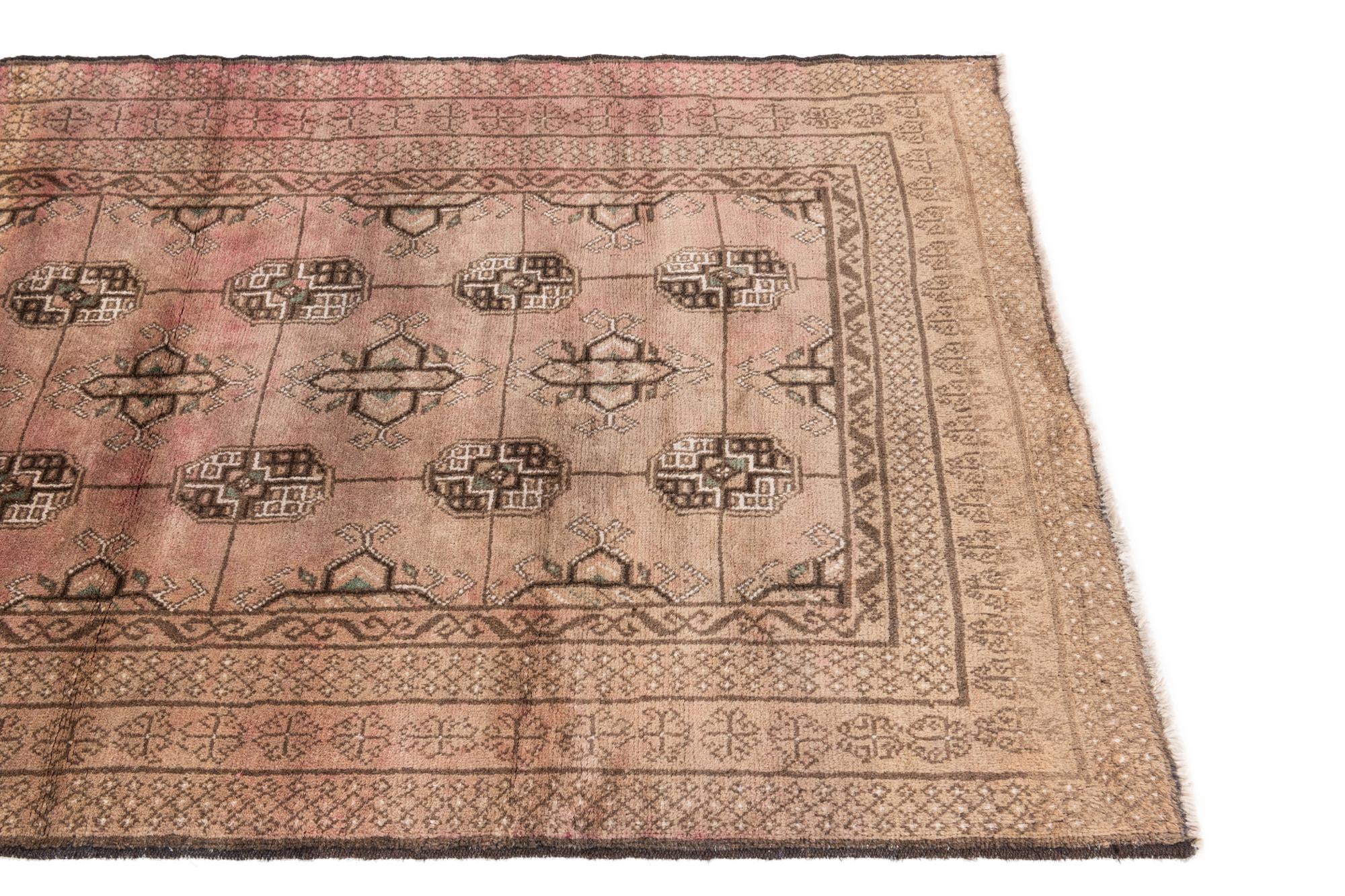 3' 7 x 6' 9 Hand Knotted Ultra Vintage Persian Wool Rug