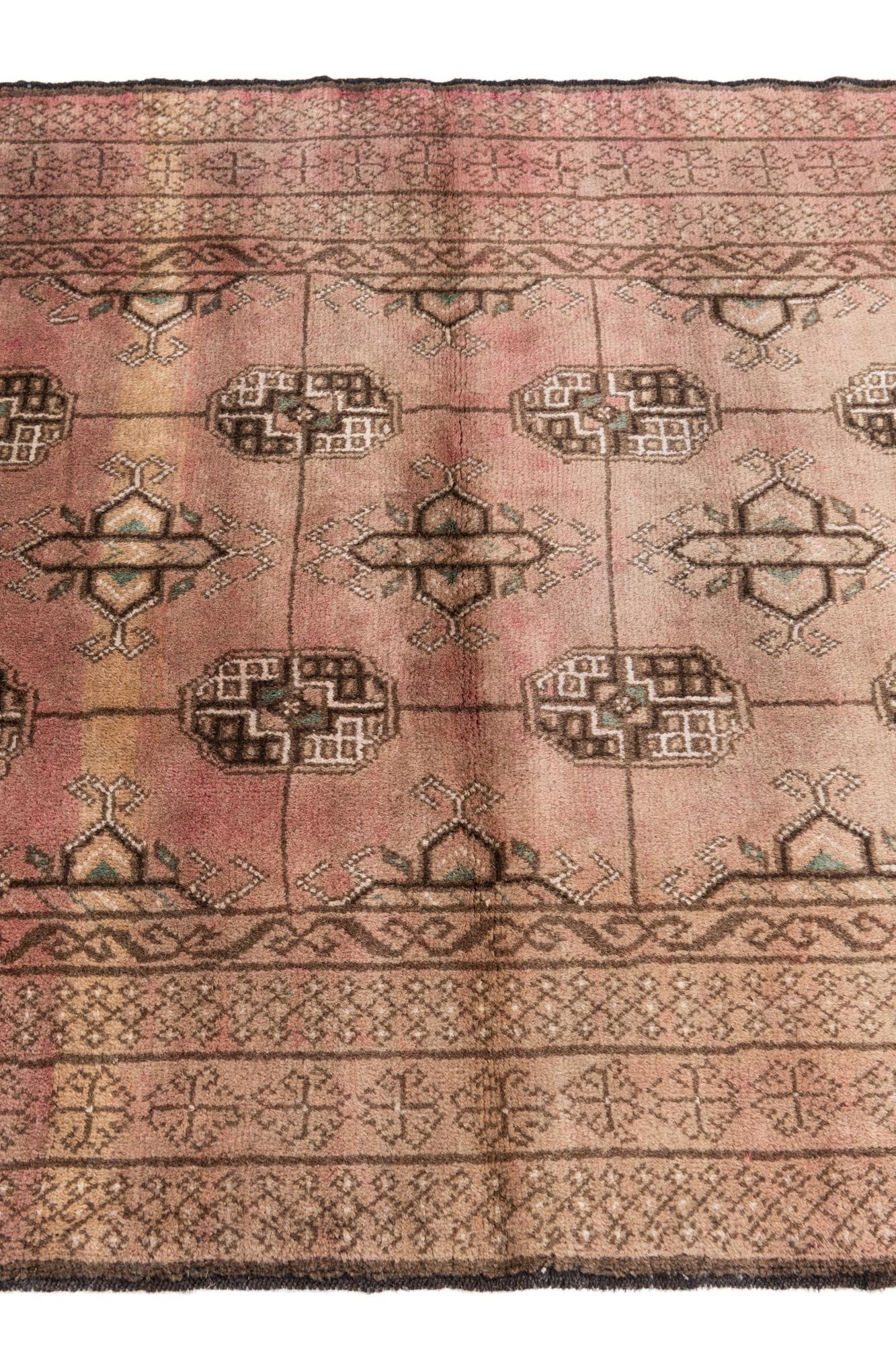 3' 7 x 6' 9 Hand Knotted Ultra Vintage Persian Wool Rug