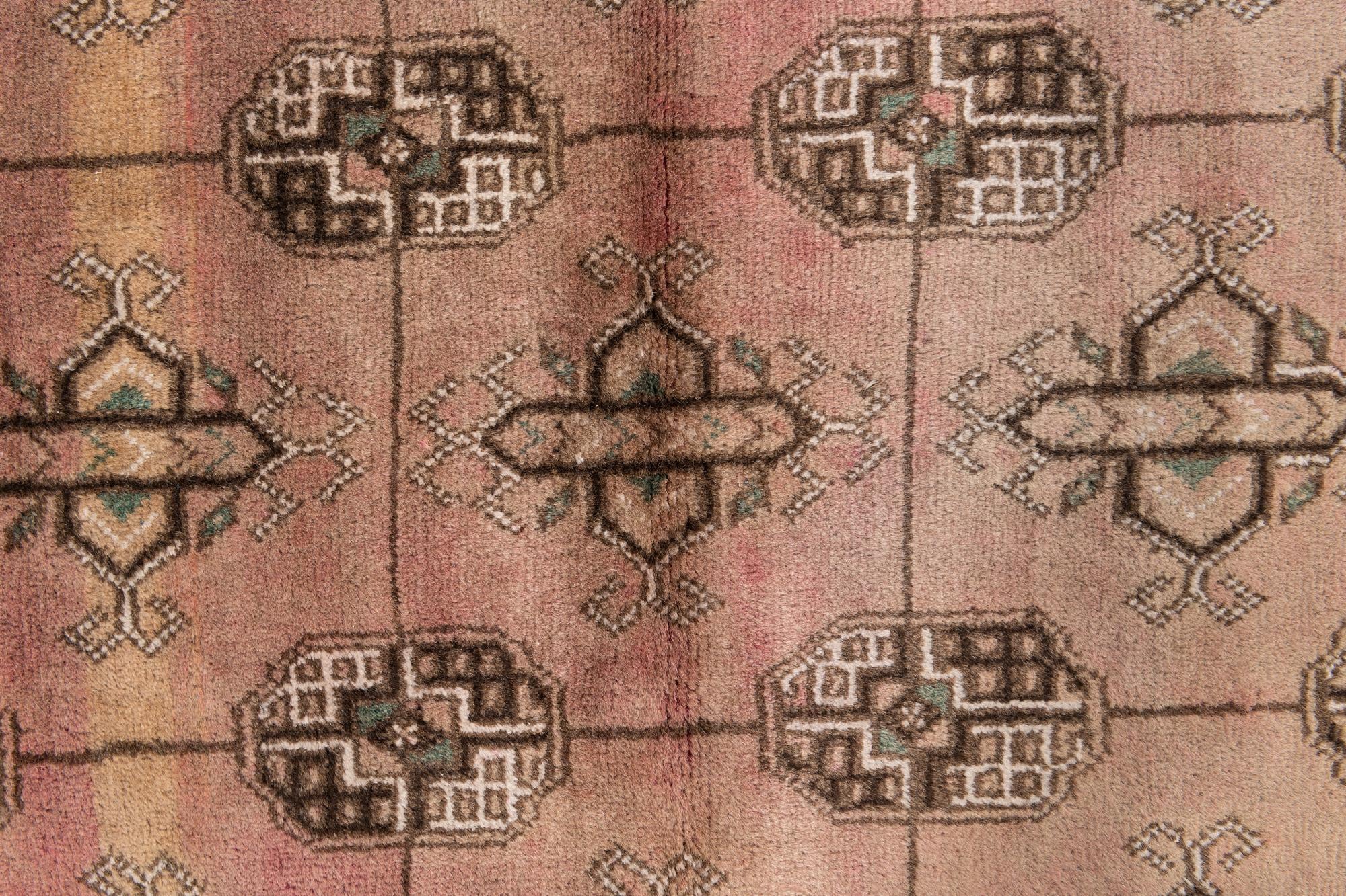 3' 7 x 6' 9 Hand Knotted Ultra Vintage Persian Wool Rug