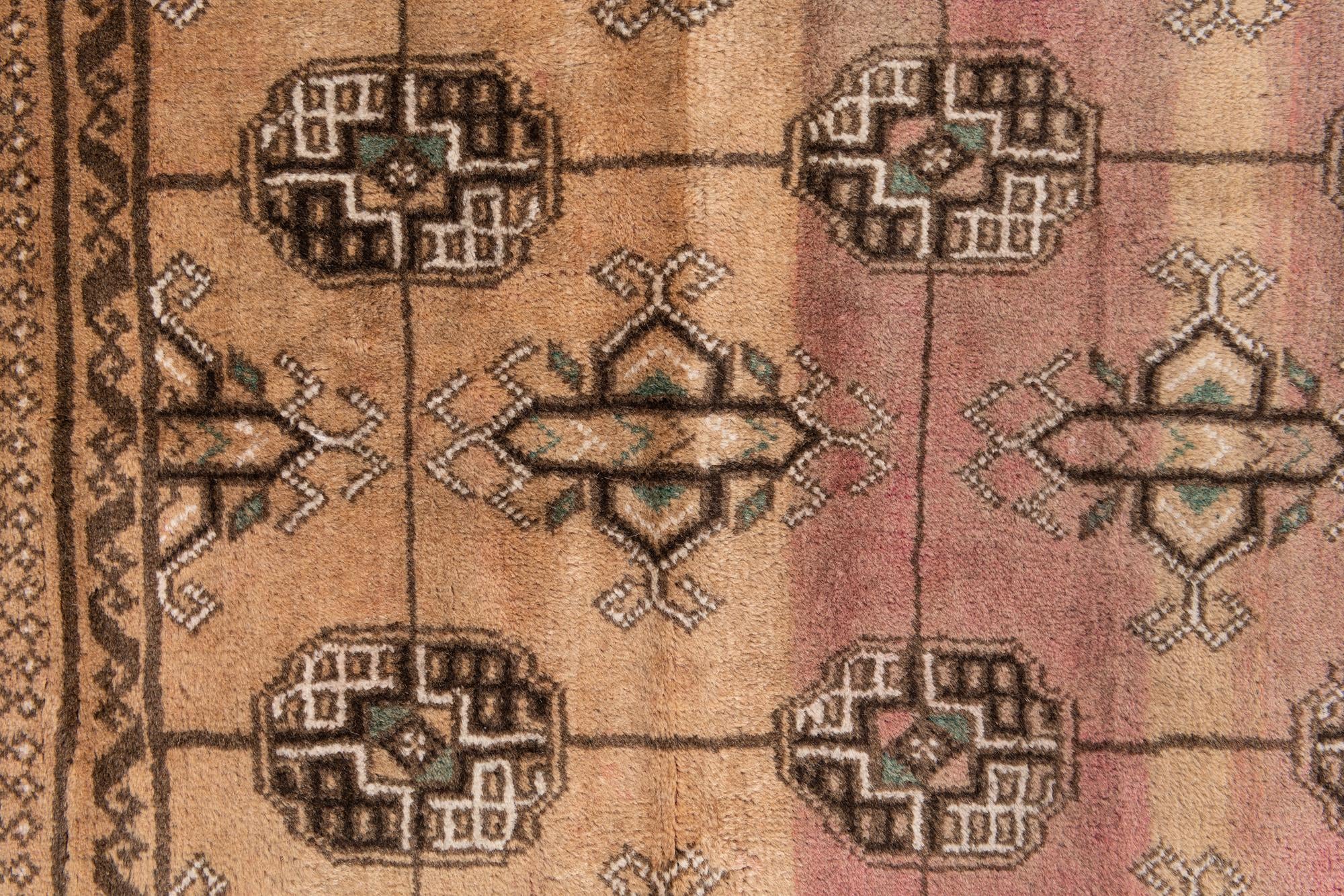 3' 7 x 6' 9 Hand Knotted Ultra Vintage Persian Wool Rug