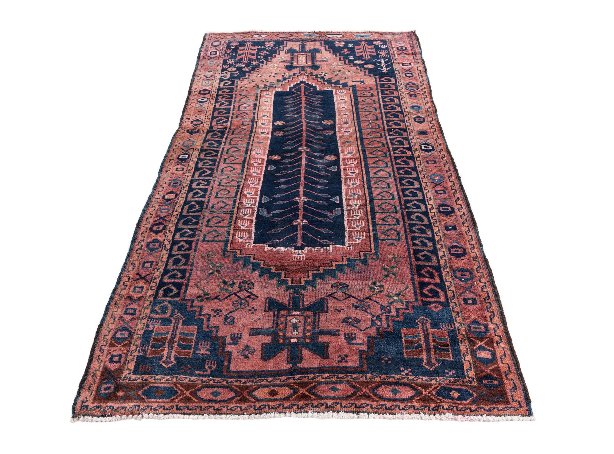 4' 6 x 7' 10 Hand Knotted Ultra Vintage Persian Wool Rug
