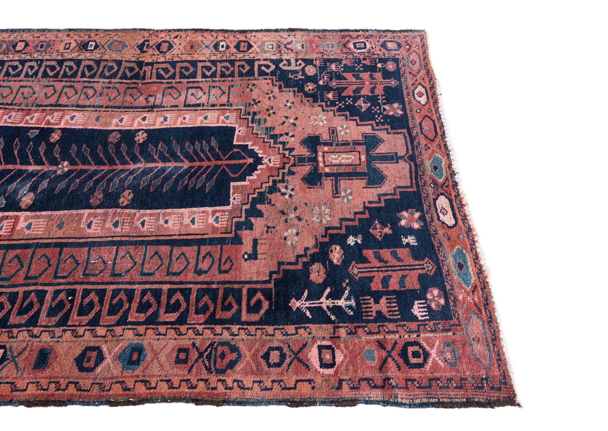 4' 6 x 7' 10 Hand Knotted Ultra Vintage Persian Wool Rug