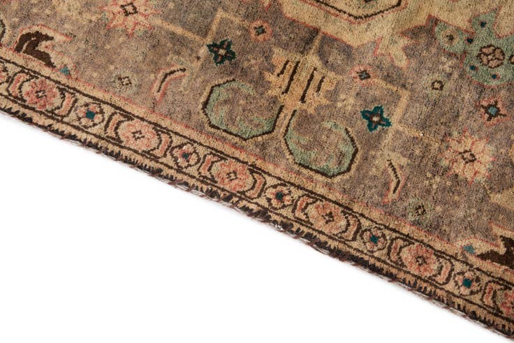 Detail image of 3' 6 x 5' 5 Hand Knotted Ultra Vintage Persian Wool Rug