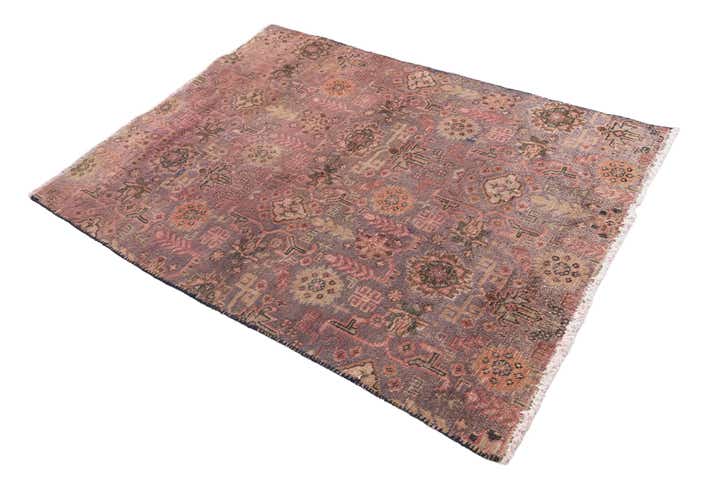 3' 5 x 4' 10 Hand Knotted Ultra Vintage Persian Wool Rug