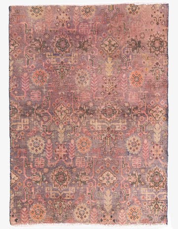 3' 5 x 4' 10 Hand Knotted Ultra Vintage Persian Wool Rug