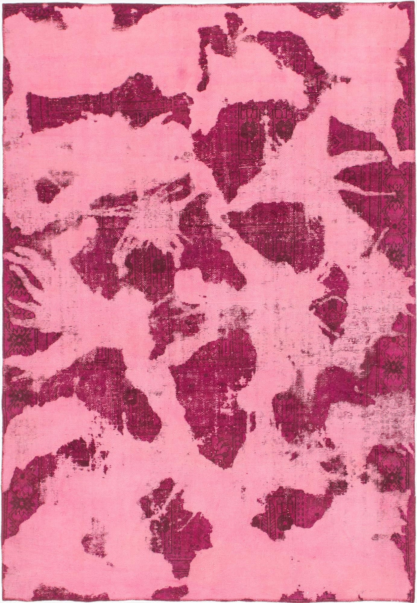 6' 5 x 9' 2  Hand Knotted Ultra Vintage Persian Wool Rug