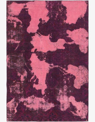 5' 10 x 8' 9 Hand Knotted Ultra Vintage Persian Wool Rug