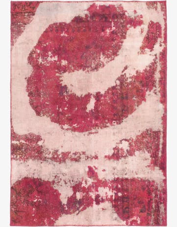 4' 3 x 6' Hand Knotted Ultra Vintage Persian Wool Rug