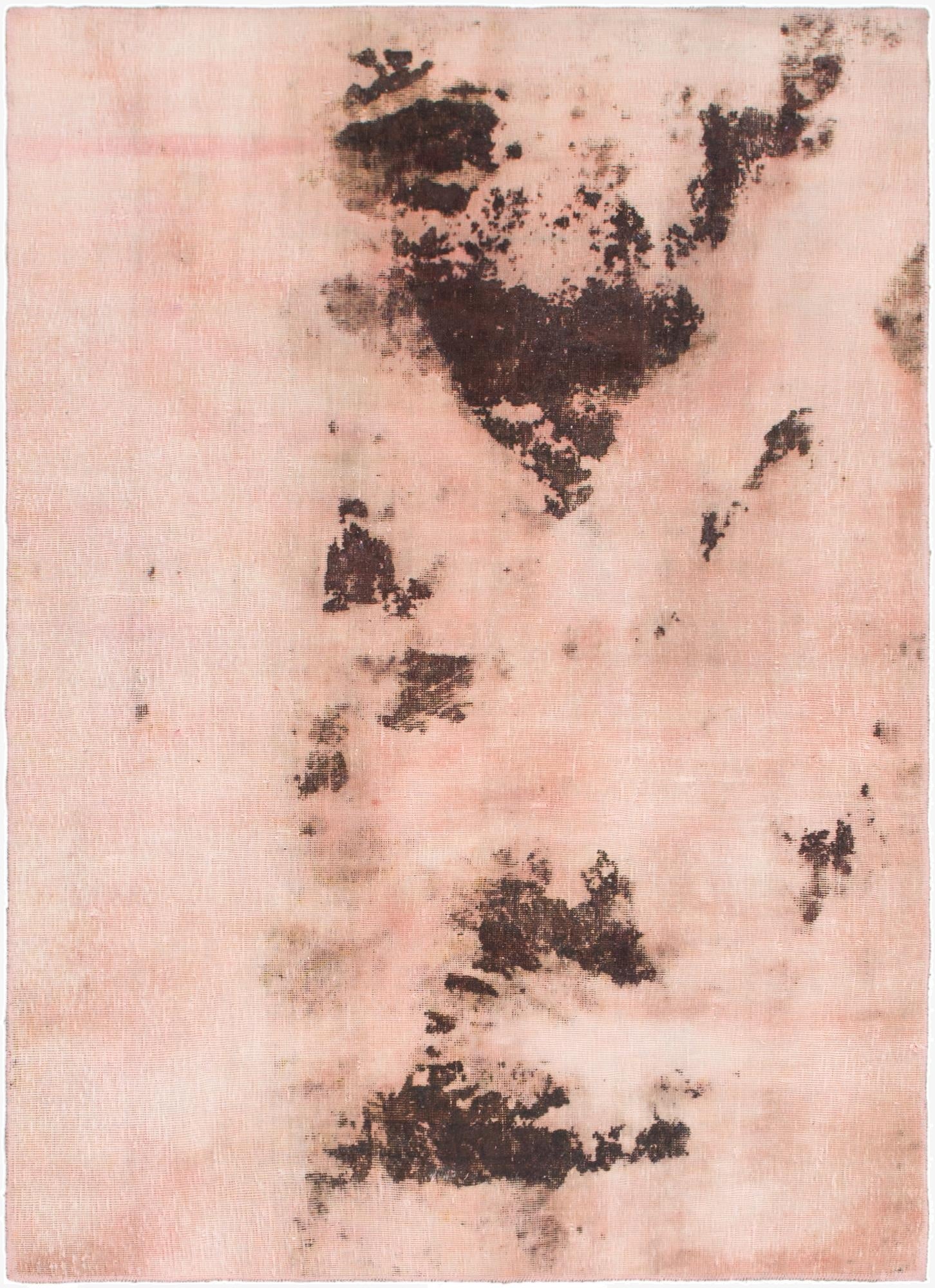 4' 10 x 6' 9  Hand Knotted Ultra Vintage Persian Wool Rug