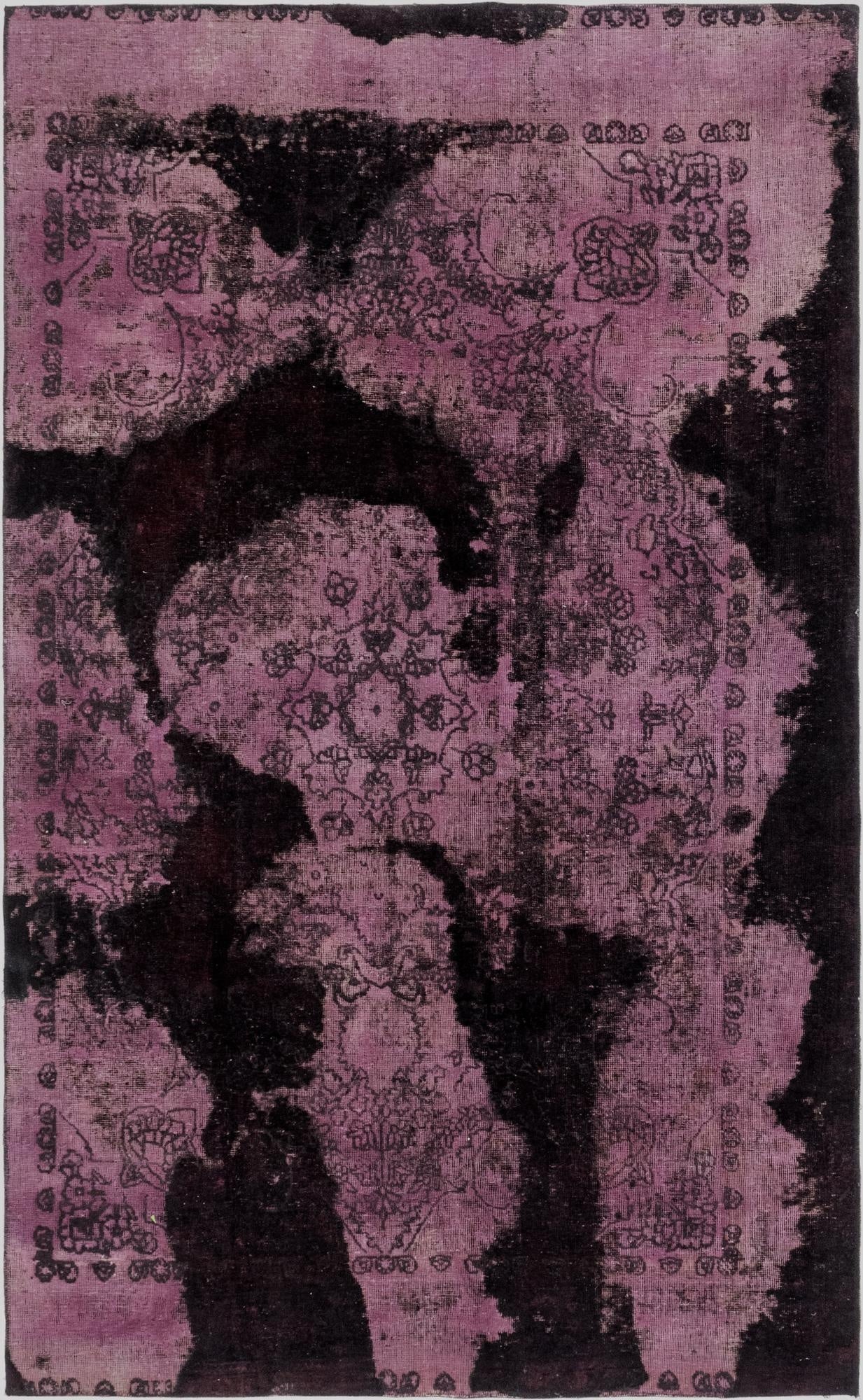 6' x 9' 10  Hand Knotted Ultra Vintage Persian Wool Rug