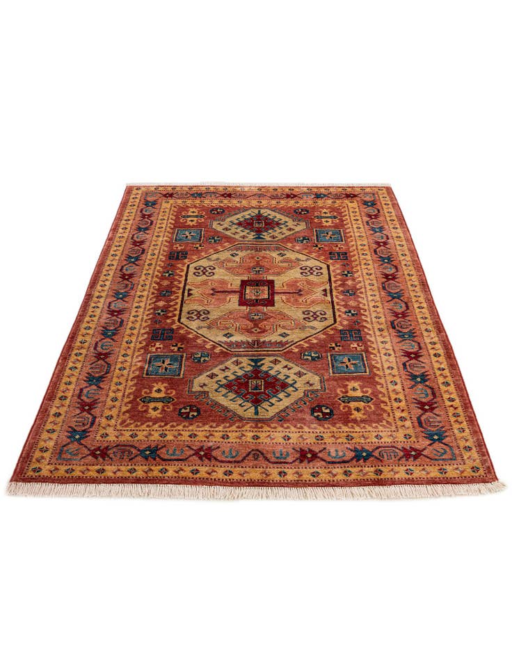 Detail image of 5' 1 x 7' 1 Hand Knotted Ziegler Wool Rug